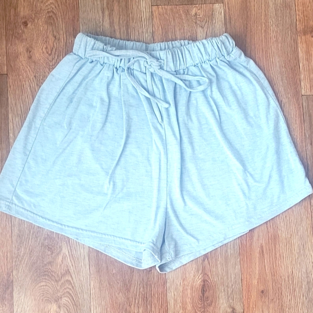 Womans Light Grey Lounge Shorts